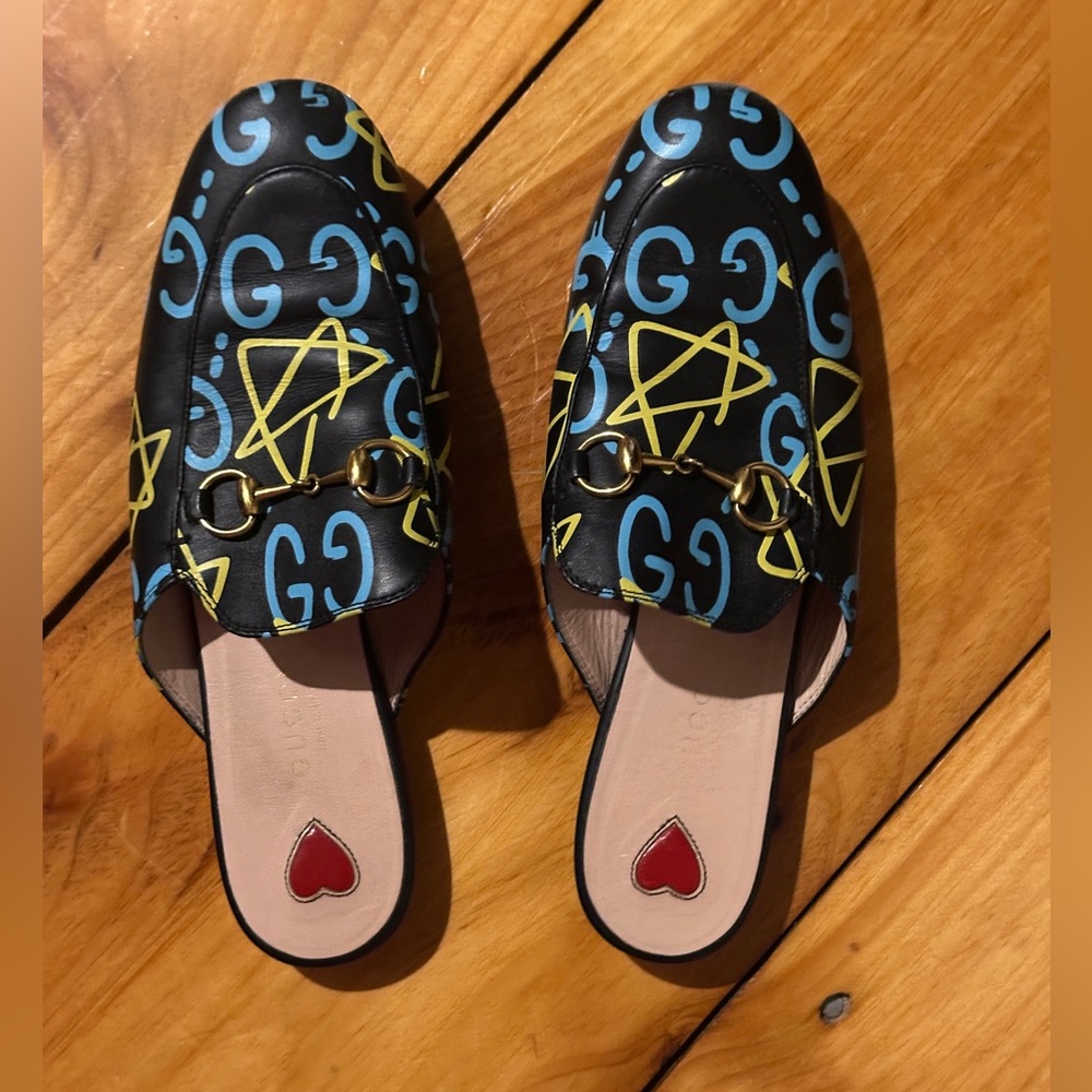 Gucci Ghost Princetown Mules